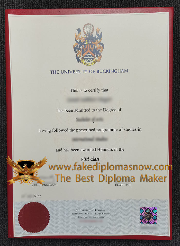 University of Buckingham degree