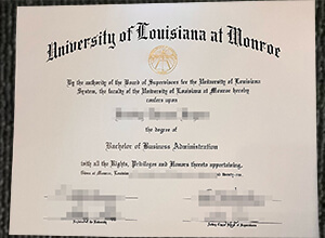 University of Louisiana at Monroe diploma