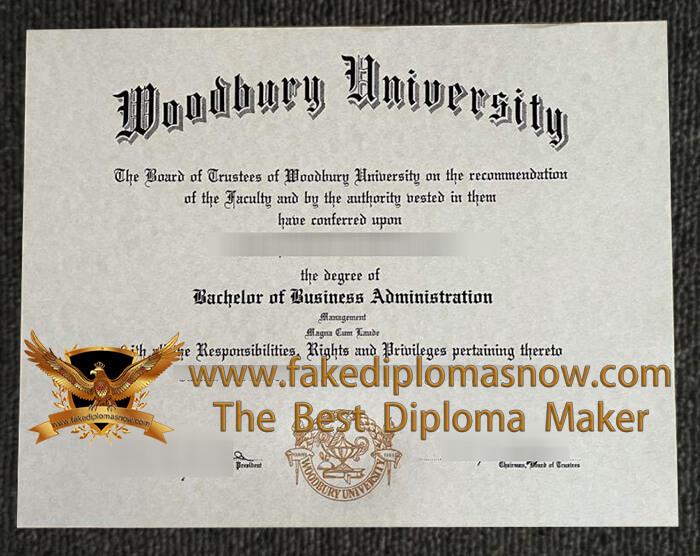 Woodbury university diploma