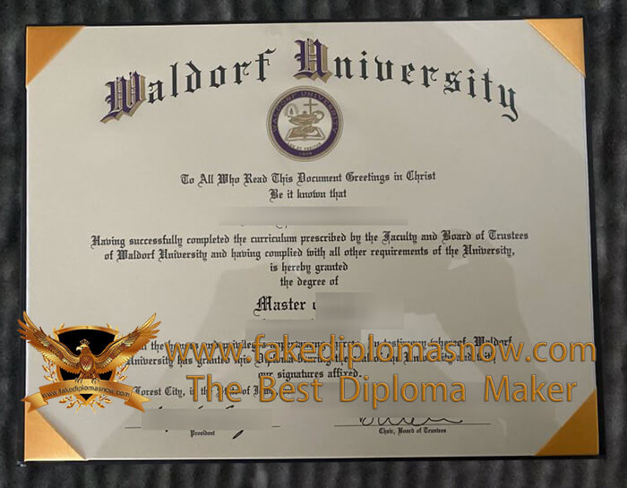  Waldorf University diploma