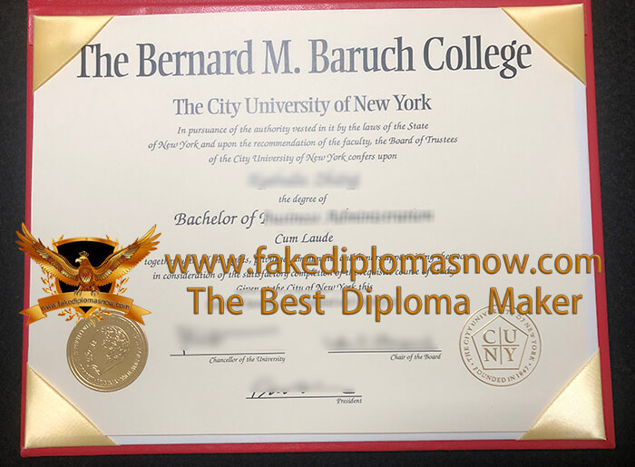 Bernard M. Baruch College diploma