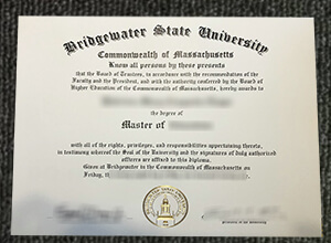 Purchase a fake Bridgewater State University diploma online