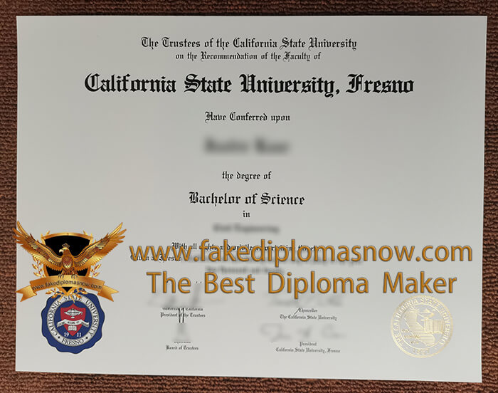 California State University, Fresno diploma