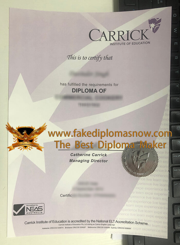 Carrick Institute Of Education diploma