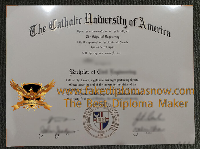 Catholic University of America diploma Catholic University of America diploma