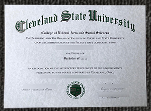 Cleveland State University Diploma