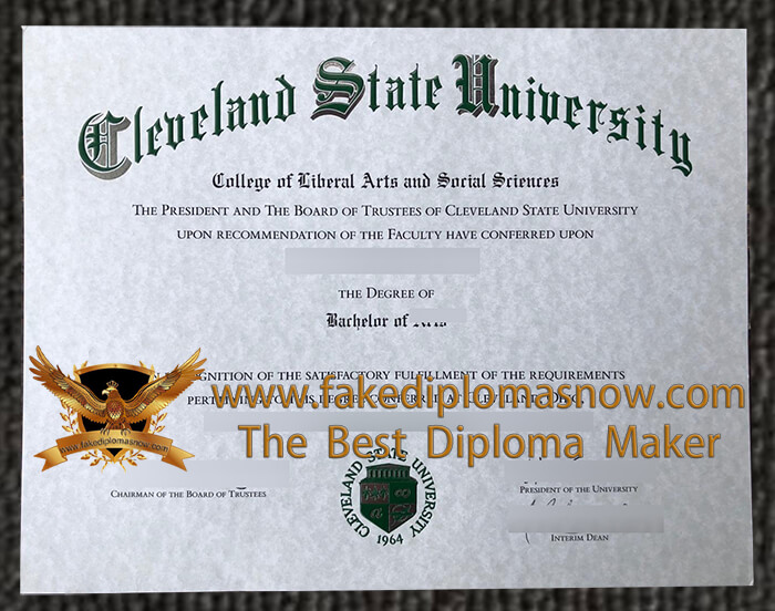 Cleveland State University Diploma