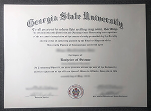 GSU BS diploma