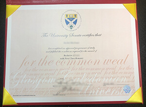 Glasgow Caledonian University degree certificate