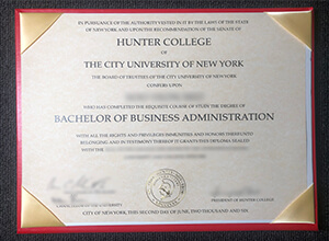 Is it possible to buy a fake Hunter College BBA degree certificate online?