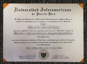 Interamerican University of Puerto Rico diploma