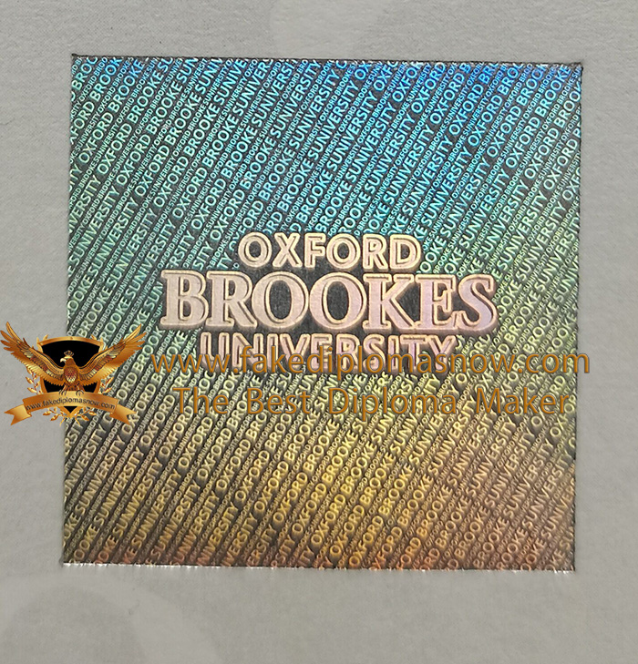 Oxford Brookes University Diploma Hologram Oxford Brookes University Diploma Hologram