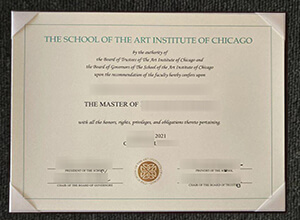 SAIC diploma certificate