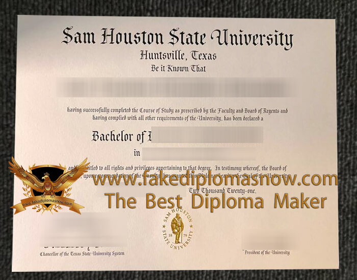 Sam Houston State University Diploma