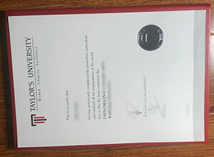 Taylor's University diploma certificate
