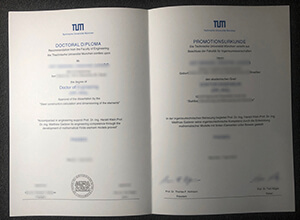 Technische Universität München diploma certificate
