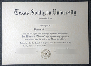 Texas Southern University degree