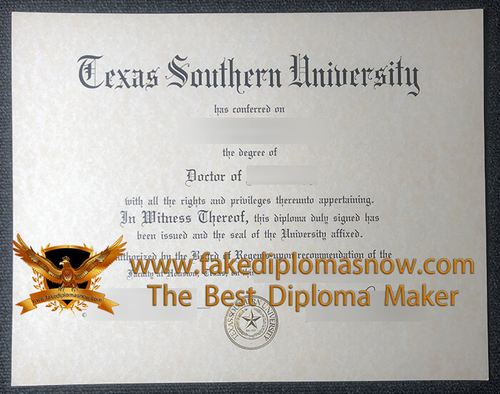 Texas Southern University degree