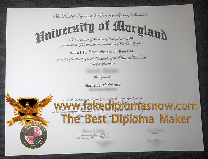 University of Maryland fake Diploma