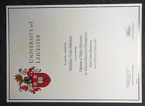 University of Leicester diploma certificate