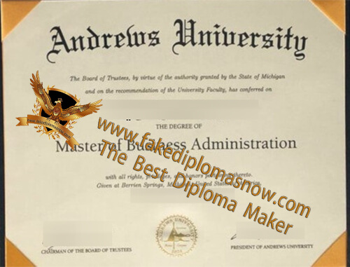 Andrews University diploma
