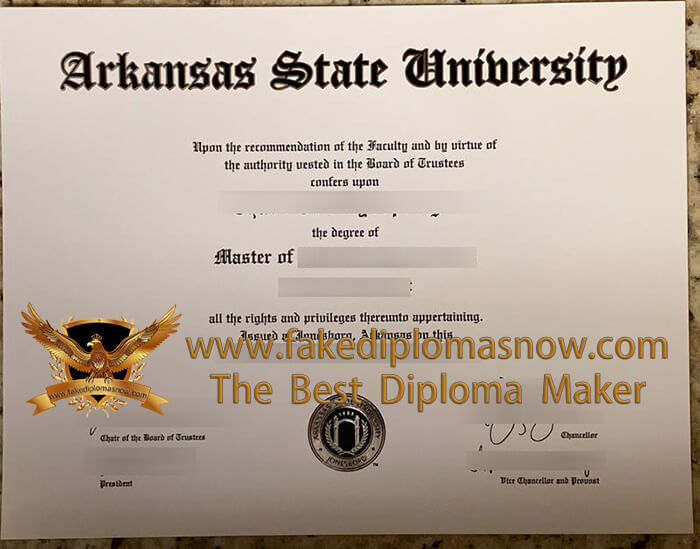 Arkansas State University diploma