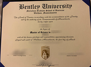 Why would someone buy a fake Bentley University diploma?