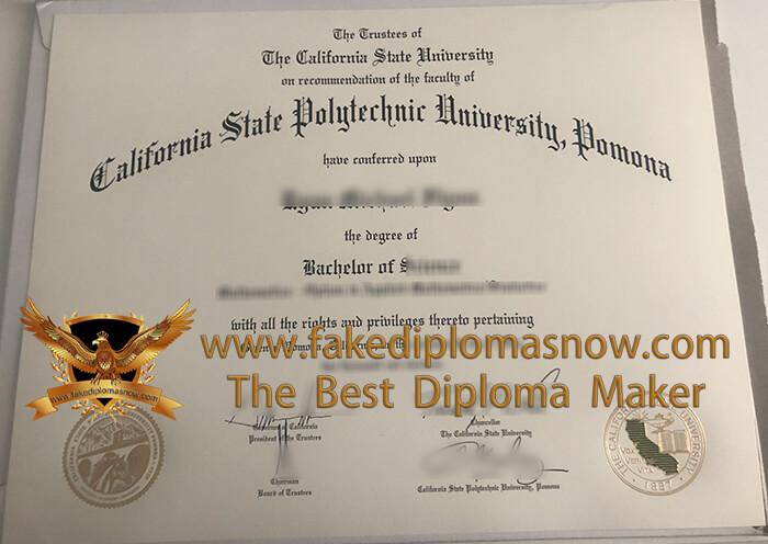 CPP diploma, Cal Poly Pomona Diploma
