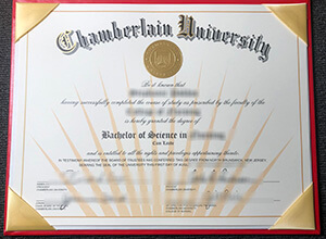 Chamberlain University Diploma certificate