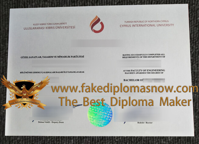 Cyprus International University diploma