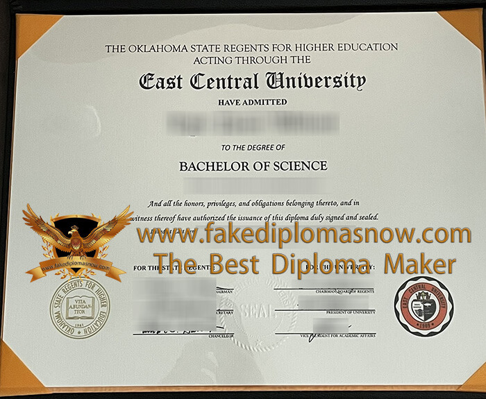 East Central University diploma