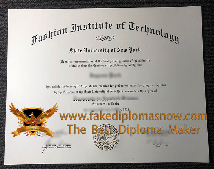 Fashion Institute of Technology diploma
