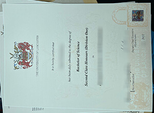 Lancaster University degree certificate