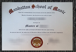 Manhattan School of Music diploma