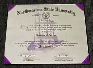 Northwestern State University of Louisiana diploma certificate