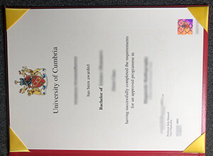 University of Cumbria degree certificate