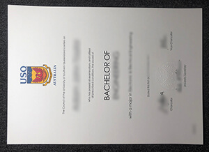 University of Southern Queensland degree certificate