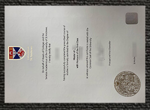 University of St Andrews diploma certificate