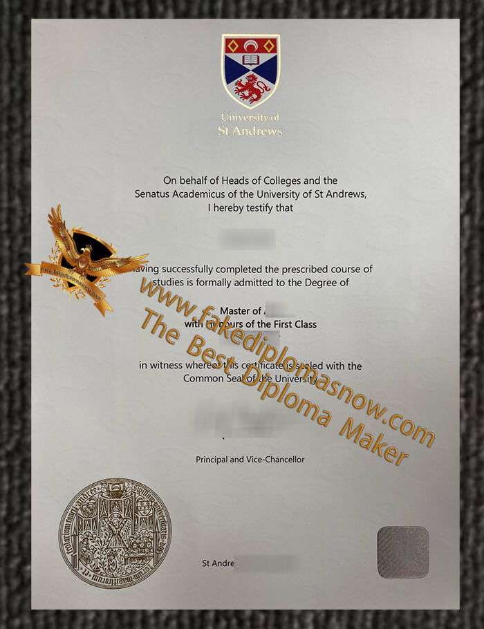 University of St Andrews diploma