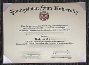 Youngstown State University diploma sample, Buy a fake YSU degree online