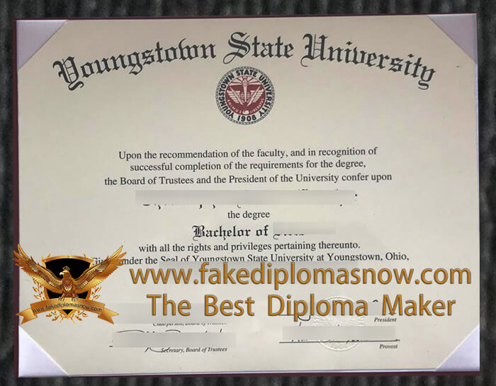 Youngstown State University diploma