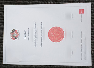 ACCA Fellow certificate