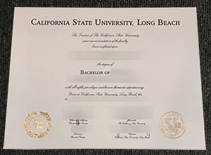 CSULB diploma certificate