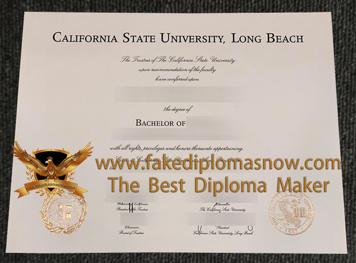 CSULB diploma, California State University, Long Beach degree 