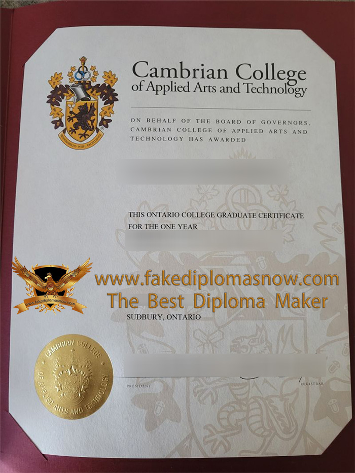 Cambrian College Graduate Certificate