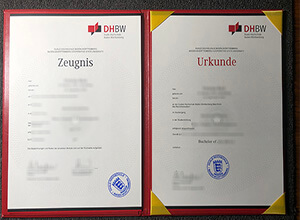 DHBW Urkunde and Zeugnis