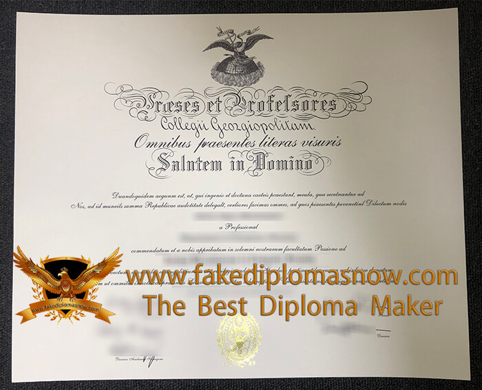 Georgetown University diploma, Georgetown University degree Georgetown University diploma