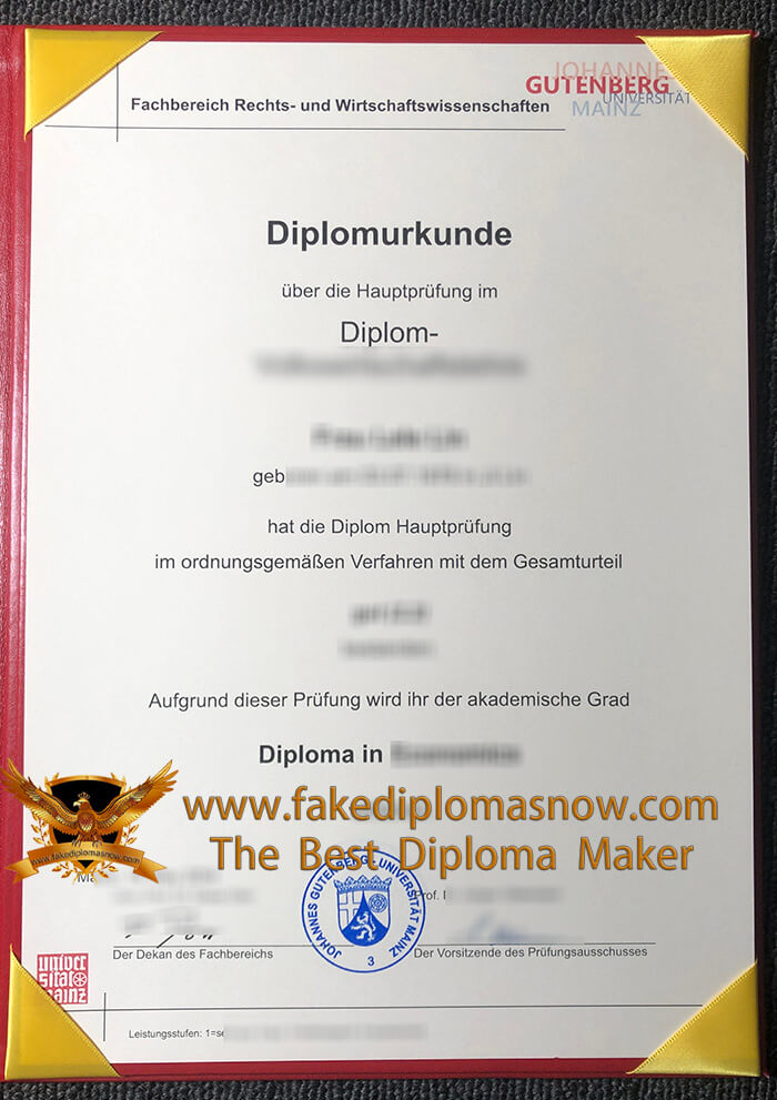 Johannes Gutenberg-Universität Mainz diploma