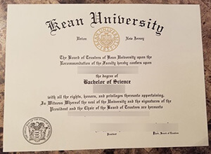 Kean University diploma