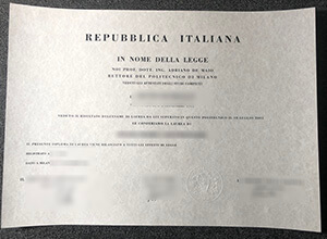 Obtain a fake Politecnico di Milano Laurea in Italy